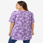 Perfect Printed Short-Sleeve Boatneck Tunic image number 1