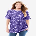 Perfect Printed Short-Sleeve Boatneck Tunic image number 0