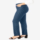 Comfort Waist Stretch Denim Straight Leg Jean image number null