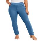 Comfort Waist Stretch Denim Straight Leg Jean image number null