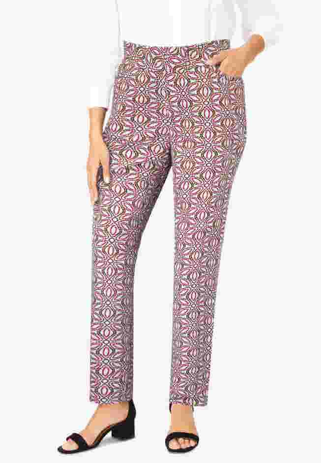 Comfort Waist Stretch Denim Straight Leg Jean image number 0