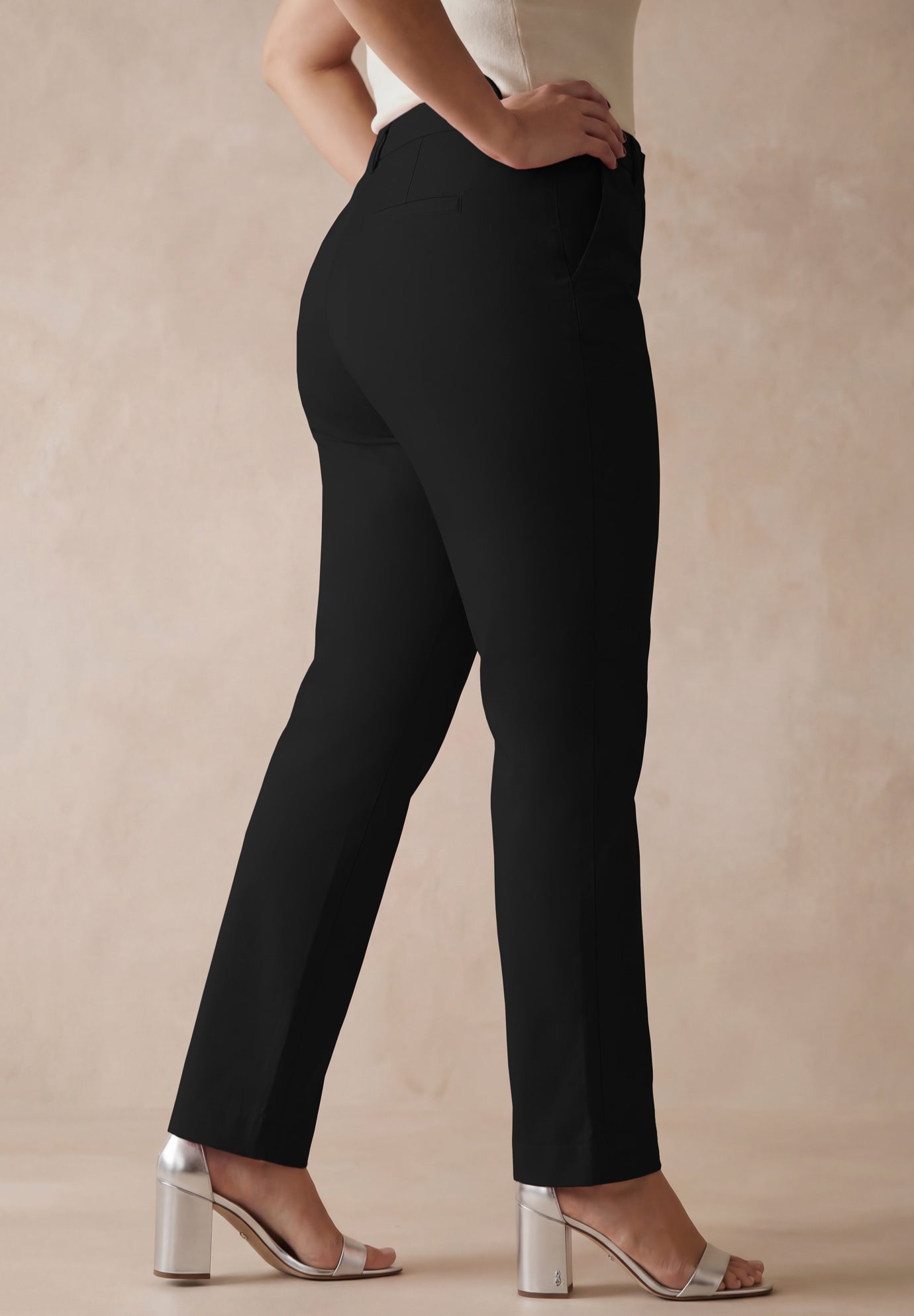 Comfort Waist Stretch Denim Straight-Leg Jean image number 0