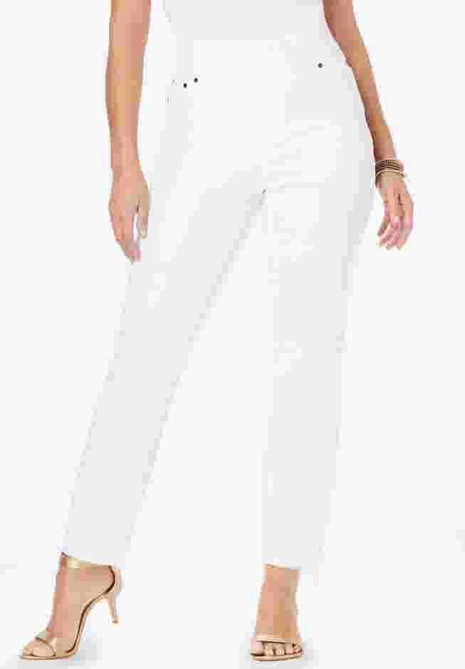 Comfort Waist Stretch Denim Straight Leg Jean image number 0