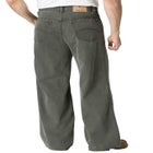 Side-Elastic Wide Leg 5-Pocket Jeans image number null