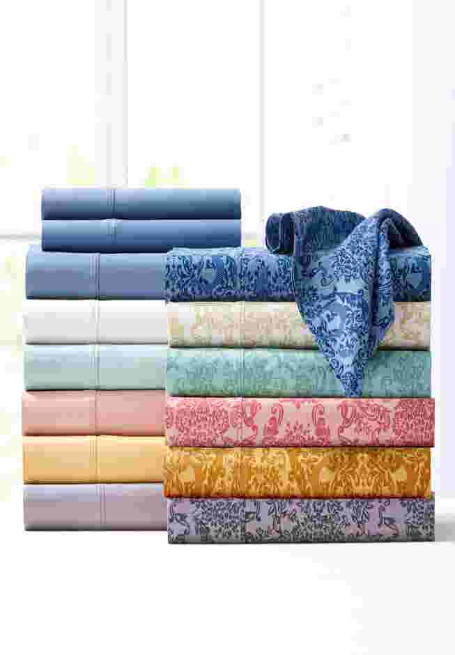 Solid Damask 6-PC. Sheet Set image number 1