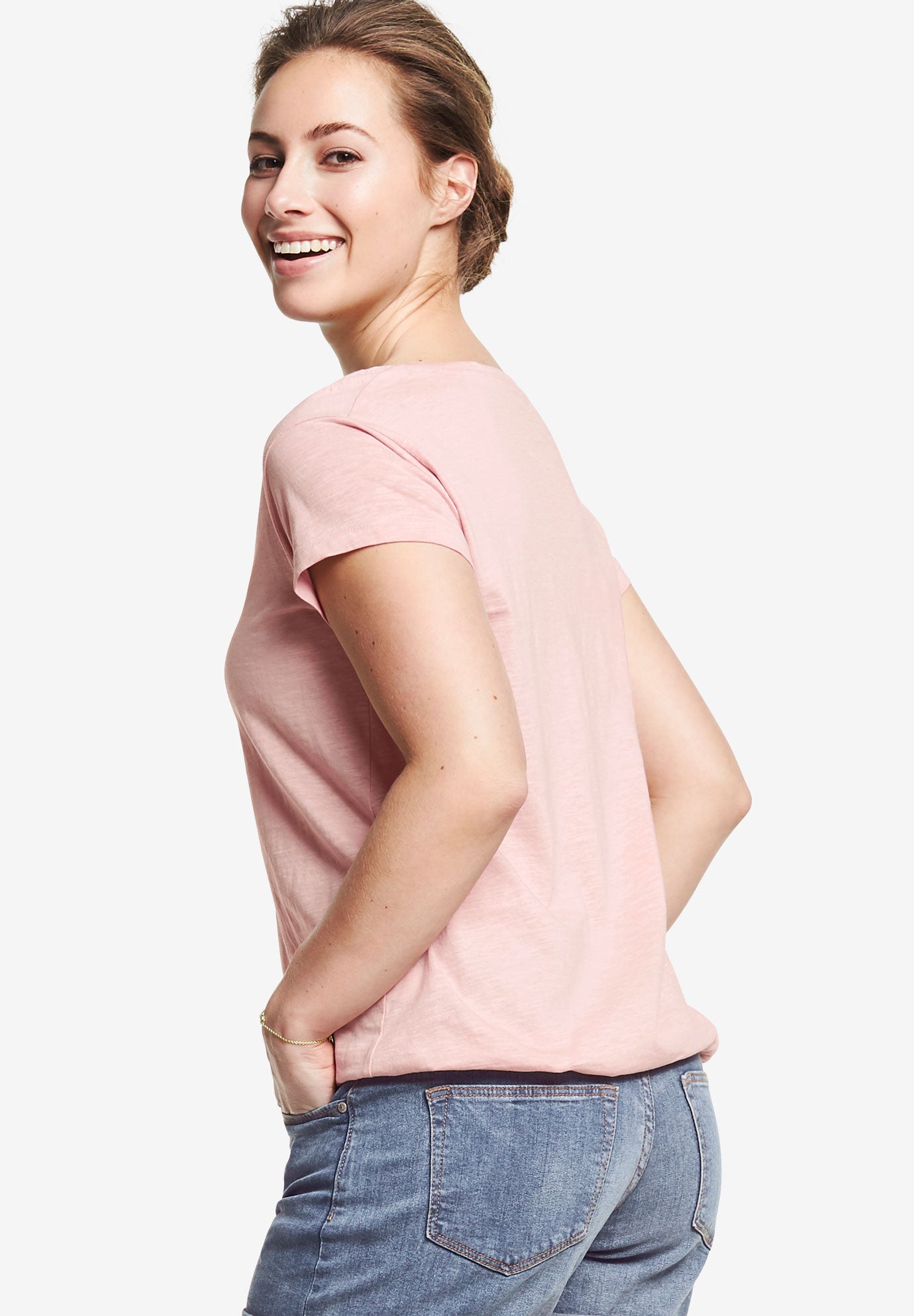 Graphic Scoop Neck Tee image number 1