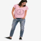 Graphic Scoop Neck Tee image number null