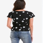 Graphic Scoop Neck Tee image number null