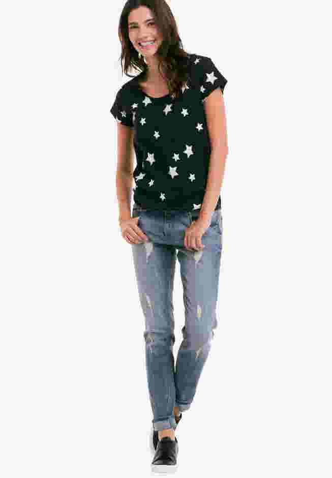 Graphic Scoop Neck Tee image number 5