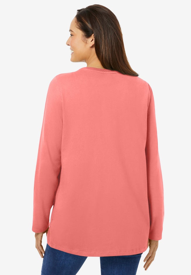 Perfect Long-Sleeve Crewneck Tee image number 1