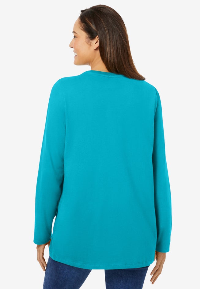 Perfect Long-Sleeve Crewneck Tee image number 1