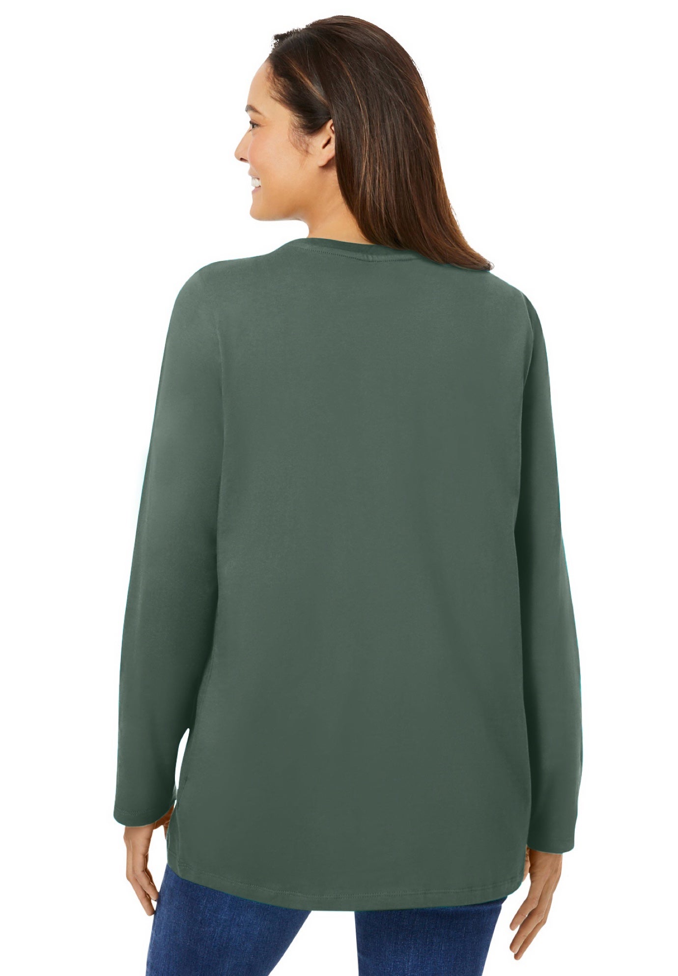 Perfect Long-Sleeve Crewneck Tee image number 2