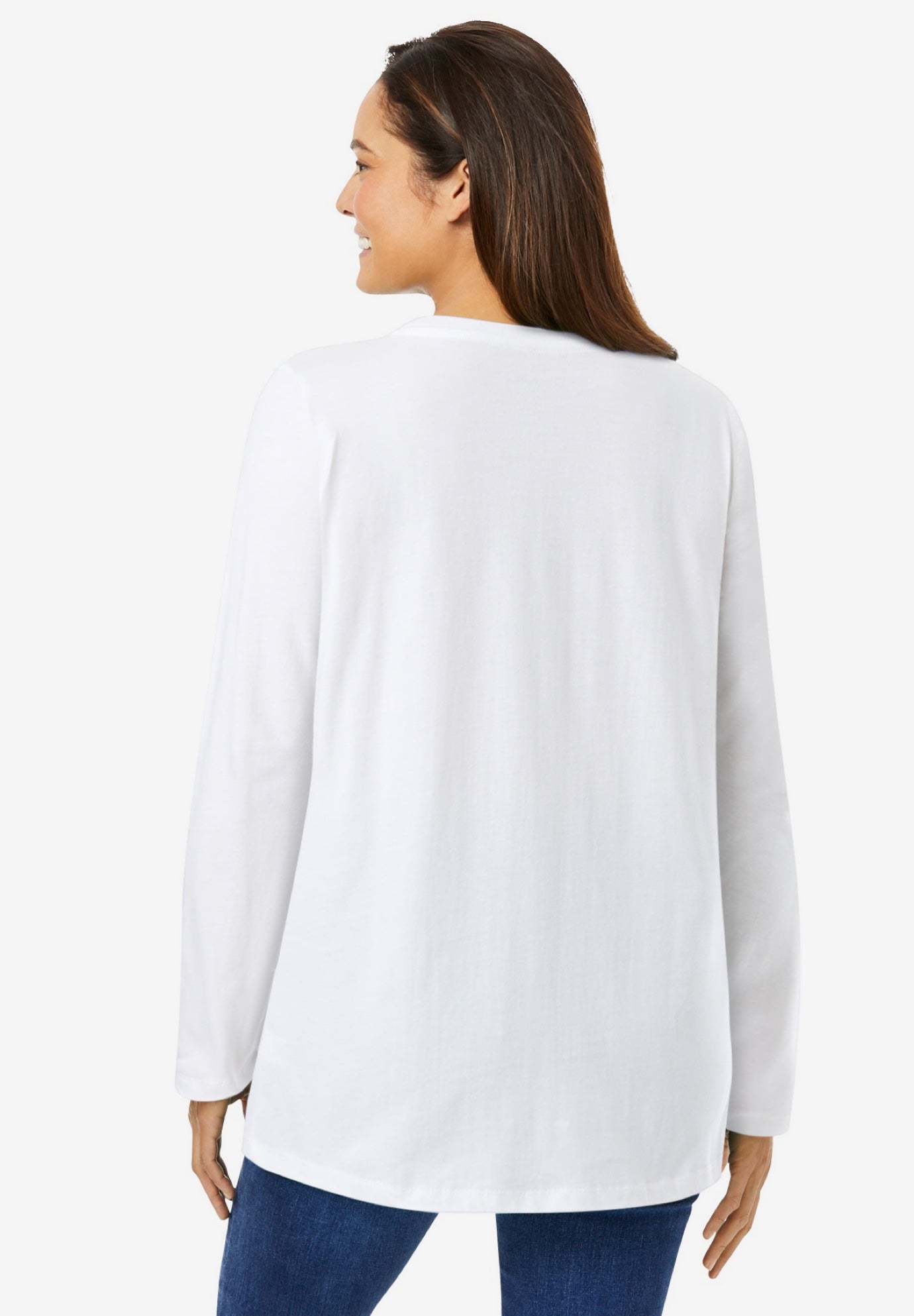 Perfect Long-Sleeve Crewneck Tee image number 1