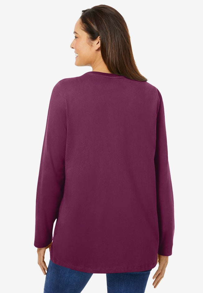 Perfect Long-Sleeve Crewneck Tee image number 1