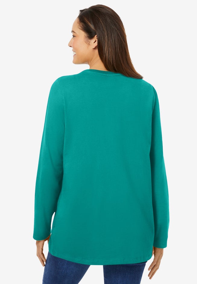 Perfect Long-Sleeve Crewneck Tee image number 1