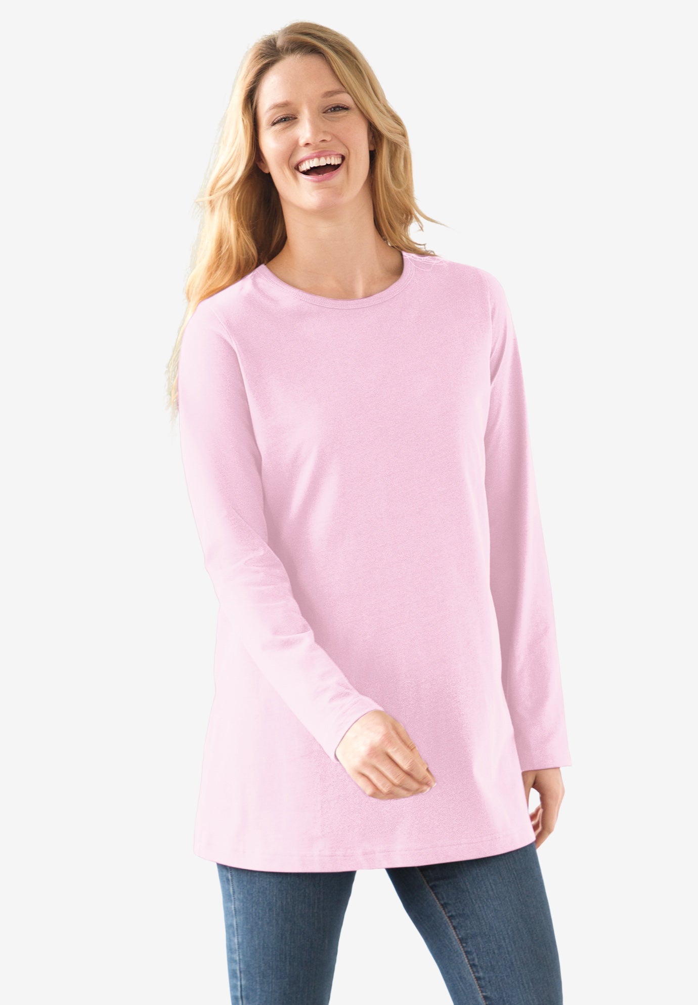 Perfect Long-Sleeve Crewneck Tee image number 0