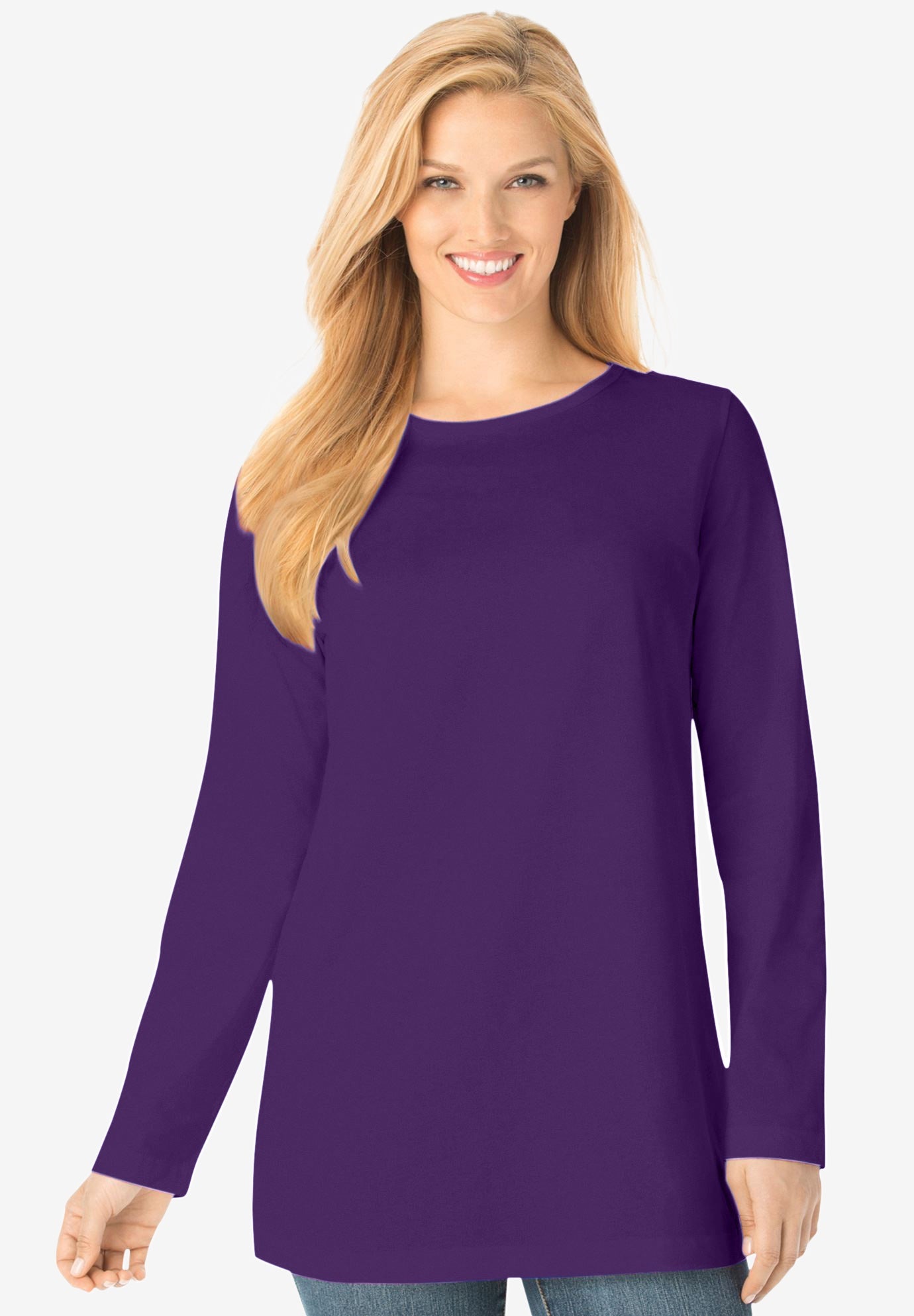 Perfect Long-Sleeve Crewneck Tee image number 1