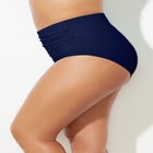 Shirred High Waist Swim Brief image number null