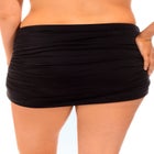 Shirred High Waist Swim Skirt image number null