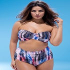 Valentine Ruched Bandeau Bikini Top image number null