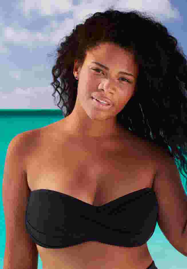 Valentine Ruched Bandeau Bikini Top image number 3