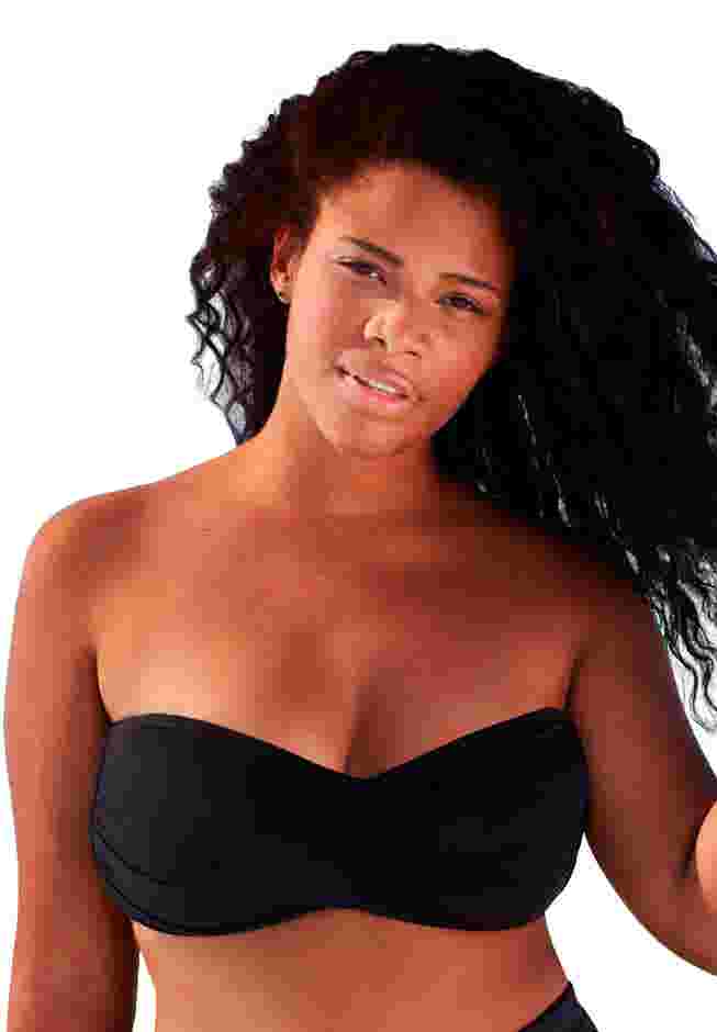 Valentine Ruched Bandeau Bikini Top image number 0