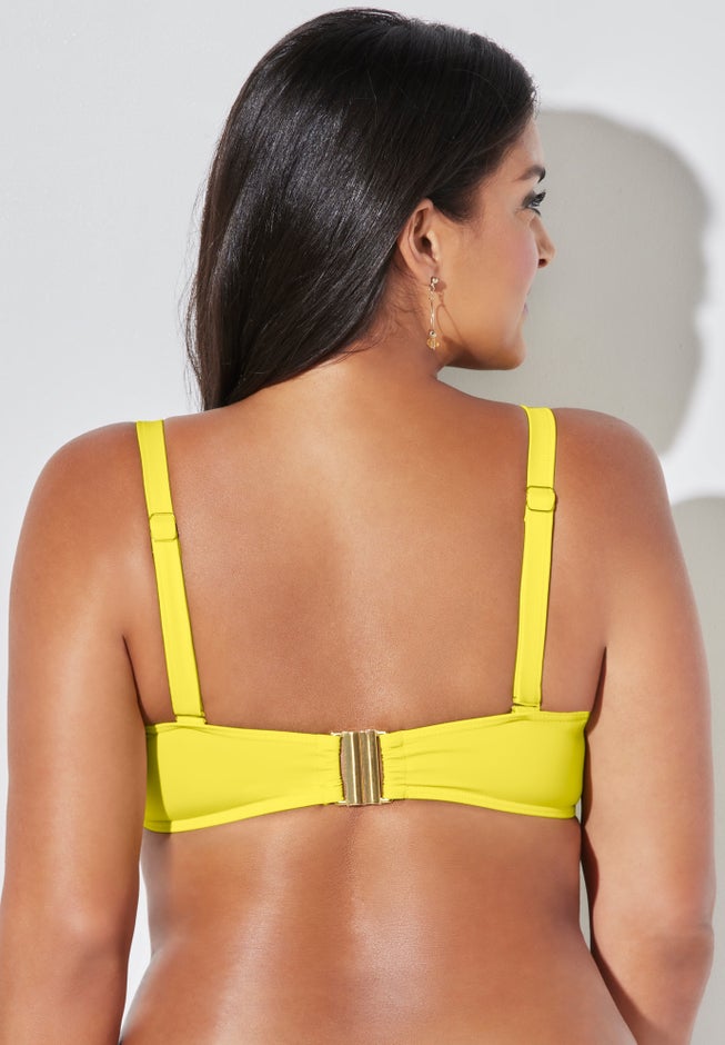 Valentine Ruched Bandeau Bikini Top image number 4