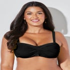 Valentine Ruched Bandeau Bikini Top image number null