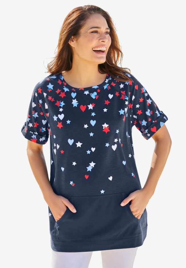 Americana Kangaroo Pocket Tee image number 3