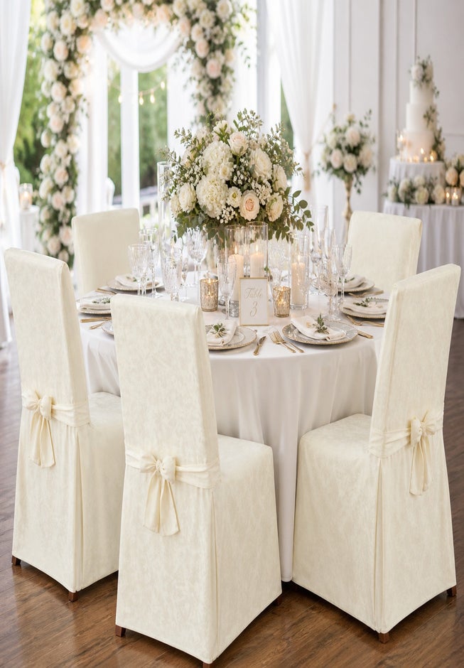 Damask Set of 2 Chair Covers image number 9