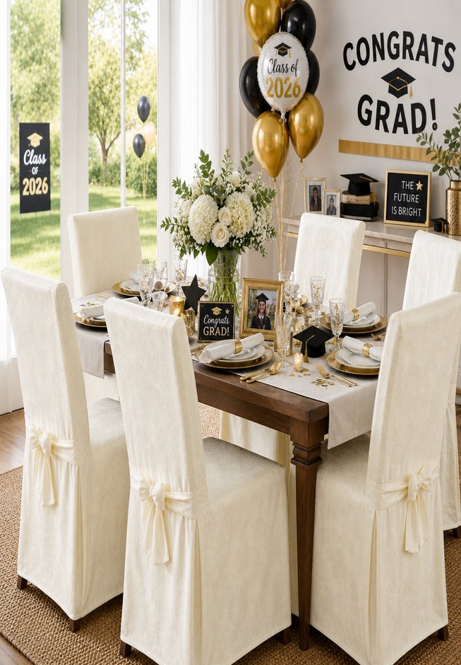 Damask Set of 2 Chair Covers image number 10