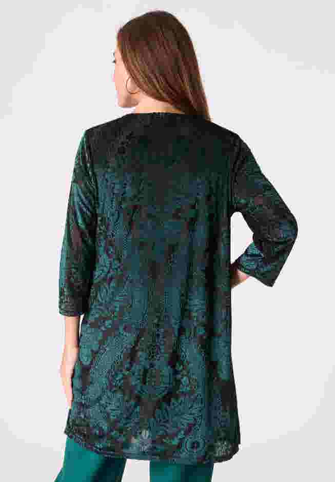 Velvet Burnout Cardigan Twinset image number 1