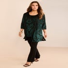 Velvet Burnout Cardigan Twinset image number null