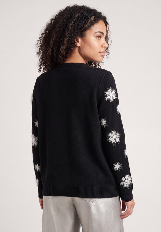 Embellished Holiday Pullover Sweater image number 1