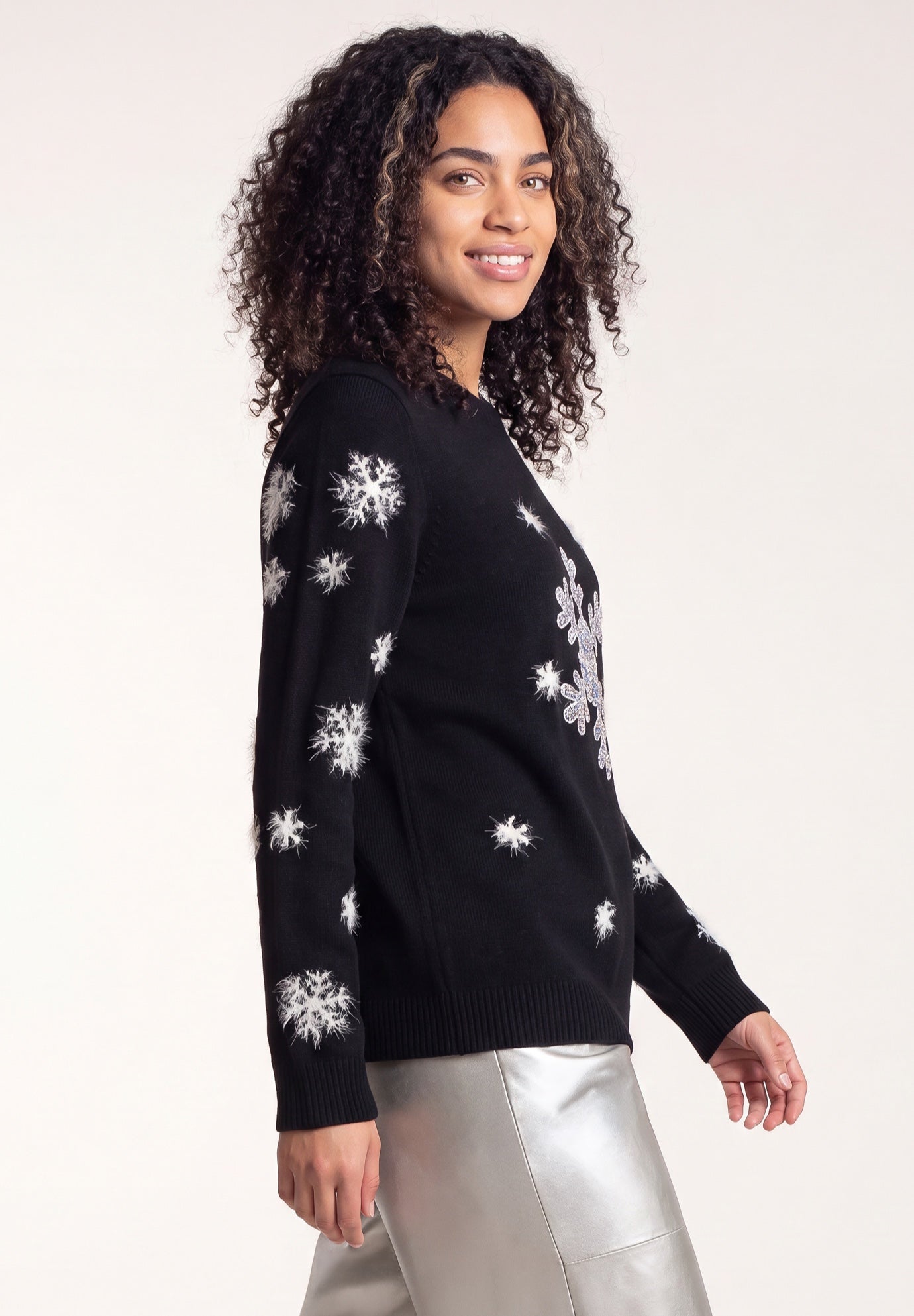 Embellished Holiday Pullover Sweater image number 2
