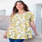 Plus Size Ultimate Cotton Crewneck Short Sleeve Swing Tee image number null