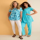 Plus Size Ultimate Cotton Crewneck Short Sleeve Swing Tee image number null