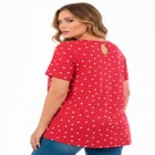 Plus Size Cotton Ultimate Swing Tee with Keyhole Back image number null