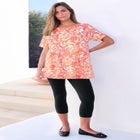 Plus Size Ultimate Cotton Crewneck Short Sleeve Swing Tee image number null