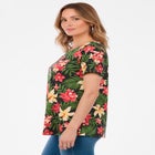 Plus Size Ultimate Cotton Crewneck Short Sleeve Swing Tee image number null