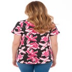 Plus Size Cotton Ultimate Swing Tee with Keyhole Back image number null