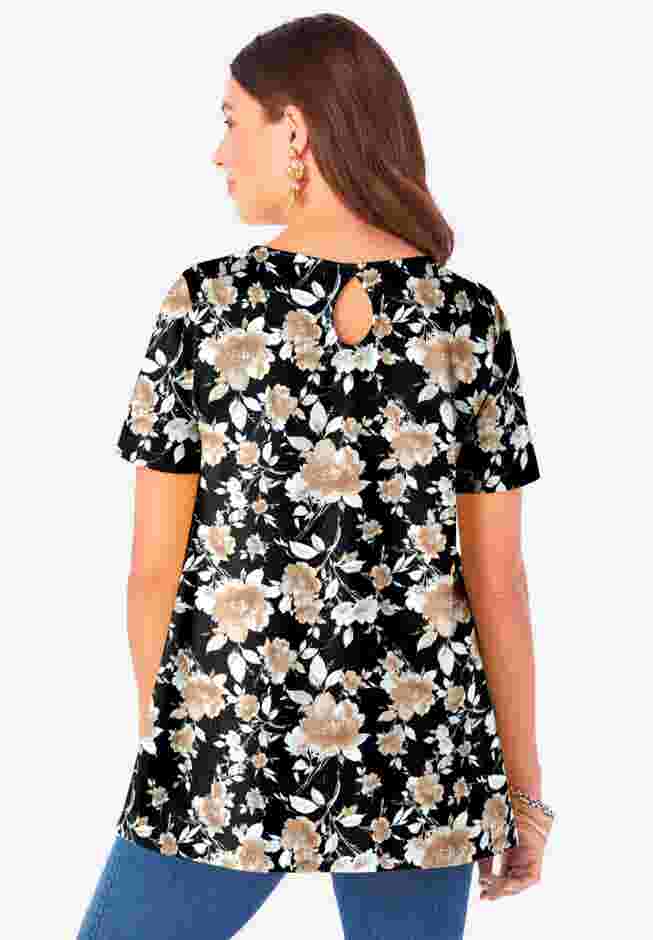 Ultimate Swing Tee with Keyhole Back image number 1