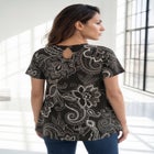 Plus Size Ultimate Cotton Crewneck Short Sleeve Swing Tee image number null