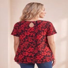 Plus Size Ultimate Cotton Crewneck Short Sleeve Swing Tee image number 1