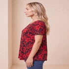 Plus Size Ultimate Cotton Crewneck Short Sleeve Swing Tee image number 2