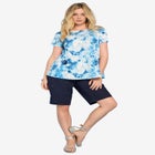Plus Size Ultimate Cotton Crewneck Short Sleeve Swing Tee image number null
