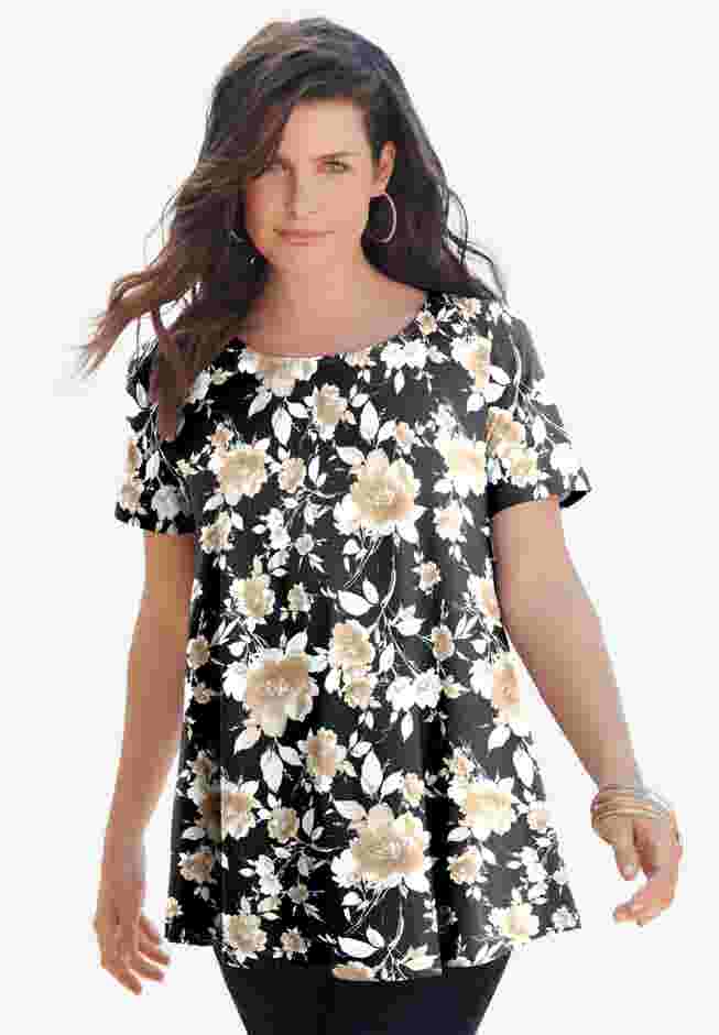 Ultimate Swing Tee with Keyhole Back image number 0