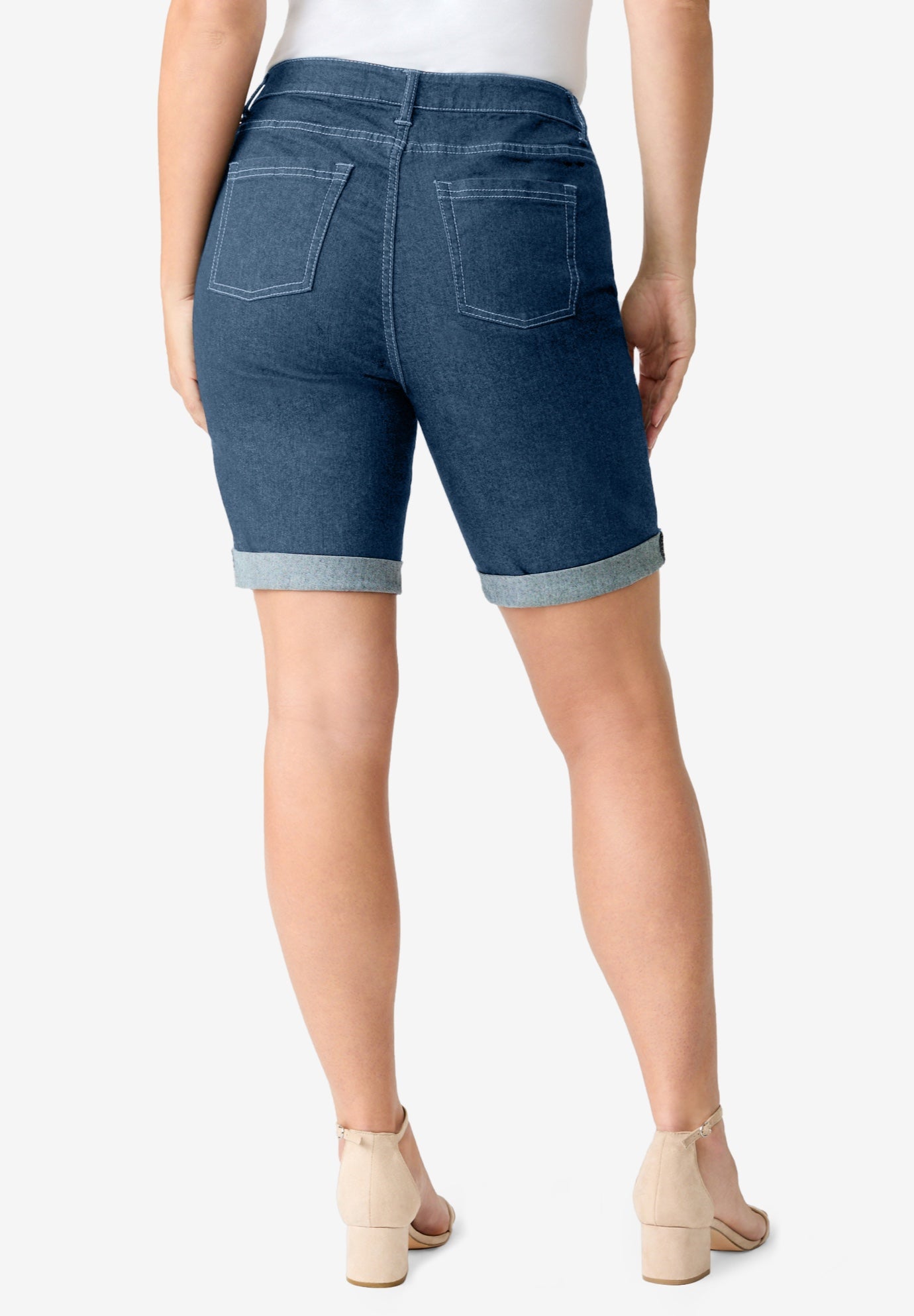 Plus Size Classic Stretch Cuffed Short image number 1