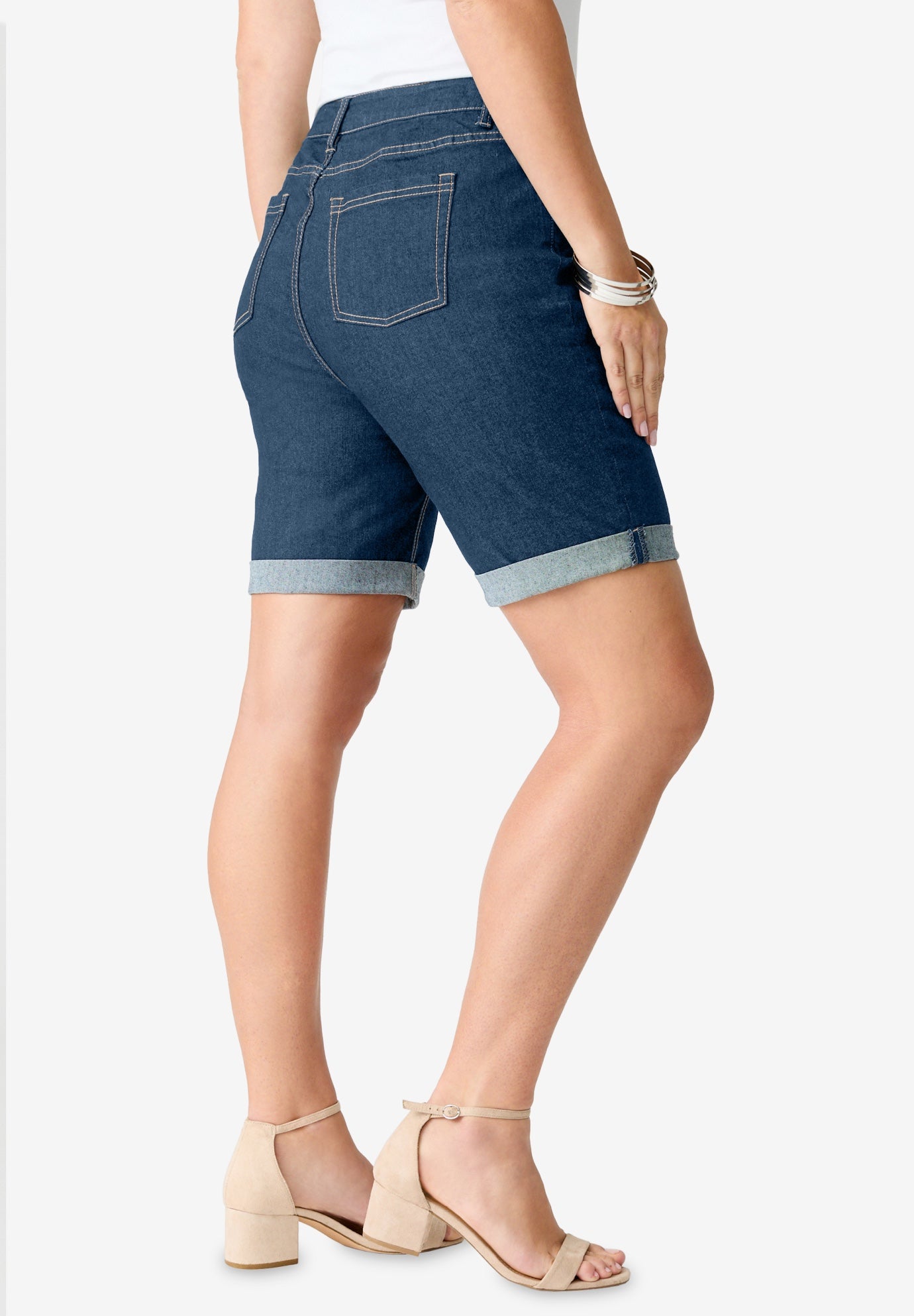 Plus Size Classic Stretch Cuffed Short image number 2