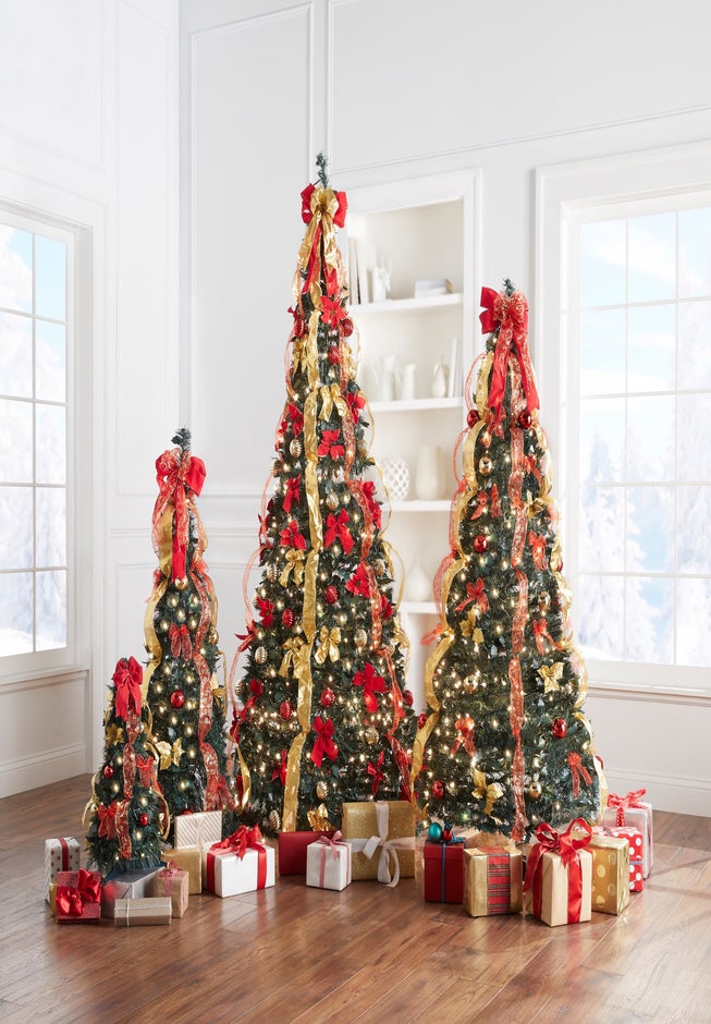 Fully Decorated Pre-Lit 2FT Pop-Up Tabletop Christmas Tree image number 4